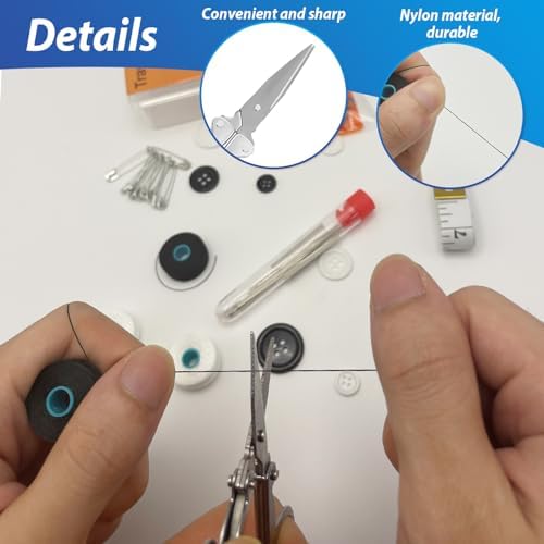 8 Pack Mini Travel Sewing Kits Bulk Small Emergency Sewing Kits