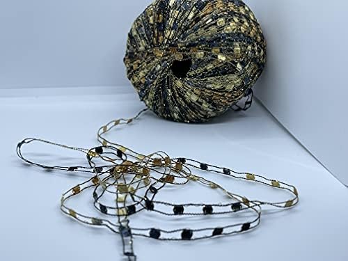 Berlini Ladder Ribbon Glitter Yarn - 50 Grams (1.75 Ounces), 142 Yards