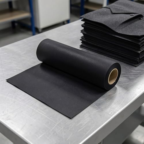Didiseaon Non-Woven Fusible Interfacing Fabric, 30 Yard Black Medium