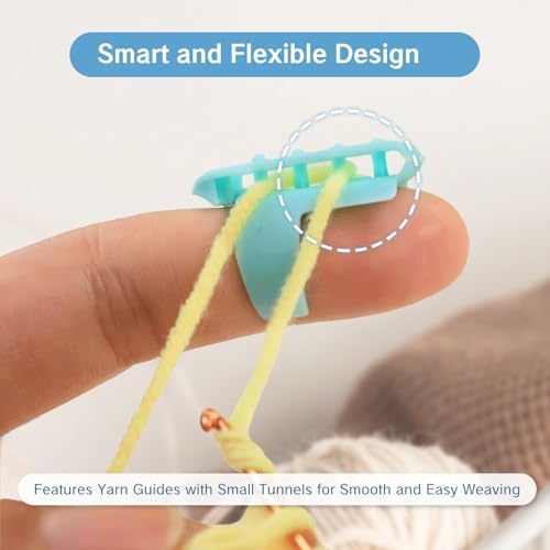 BRBASAP 8 Pieces Yarn Guide Rings for Crocheting Knitting Finger