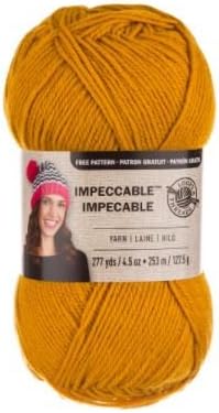 Loops & Threads Impeccable Yarn 4.5 oz Gold (3-Pack)