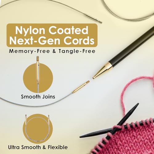 Lantern Moon Legacy Interchangeable Circular Knitting Needle Set 5"
