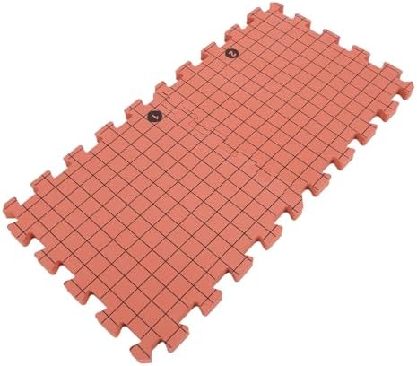 Kuuleyn 9PCS Knit Blocking Mats Brick,Red Foam Interlocking