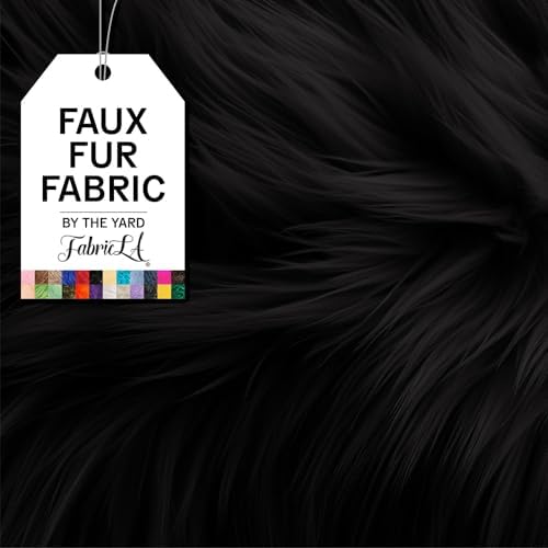 FabricLA Faux Fur Fabric by The Yard - Artificial Craft Fur - 72" X