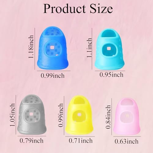 30 PCS Rubber Thimble Finger Guards, Fingertip Protector, for Sewing