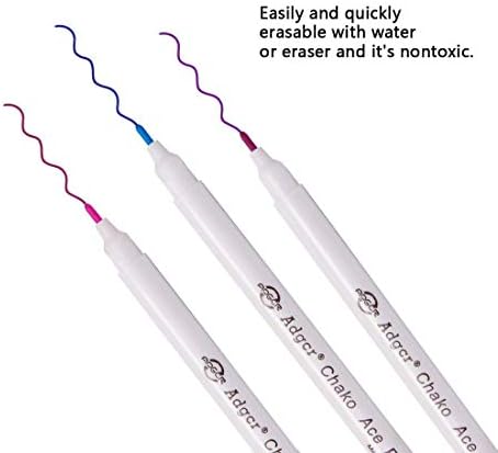 YsesoAi 15-Count 5 Color Disappearing Erasable Ink Fabric Marker Pen