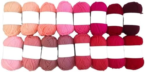 Gradient Color Series Acrylic Crochet & Knitting Yarn Kit for