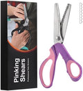 Pinking Shears, Sharp Serrated Stainless Steel Blades