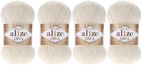Hand Knitting Yarn 100% Microfiber Acrylic Yarn Alize Diva Silk Effect
