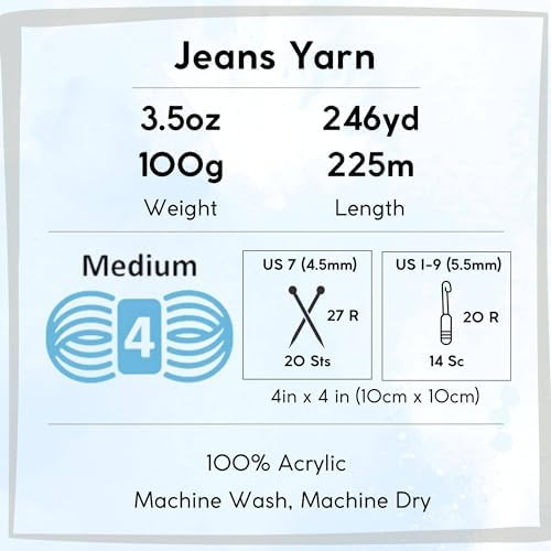 Lion Brand Yarn Jeans 505-108 Brand New