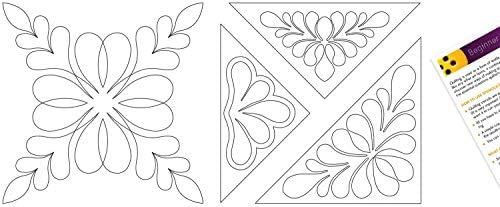 Quilting Stencils for Machine and Hand Quilting - Set of 2 Reusable