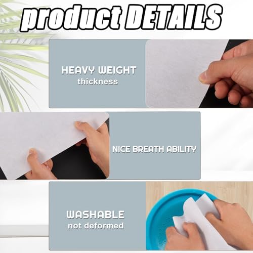 CODOHI 100g/m2 New Upgraded Heavy Weight White Iron-On Non-Woven
