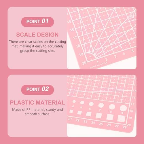 4 Pack Self Healing Cutting Mat Double Sided A4 for Sewing Crafts