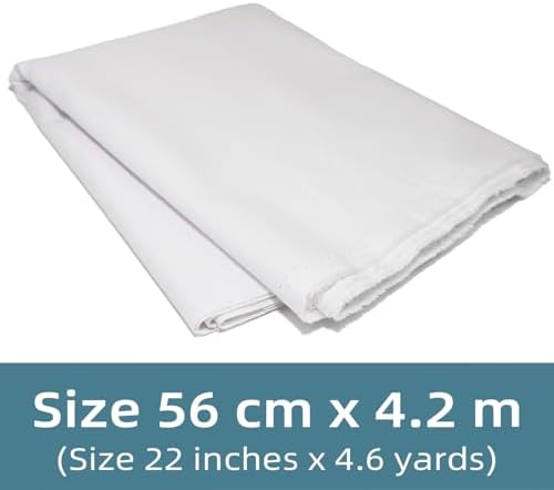 Transparia 22" x 4.6 Yards Cotton Woven Fusible Interfacing Bolt White