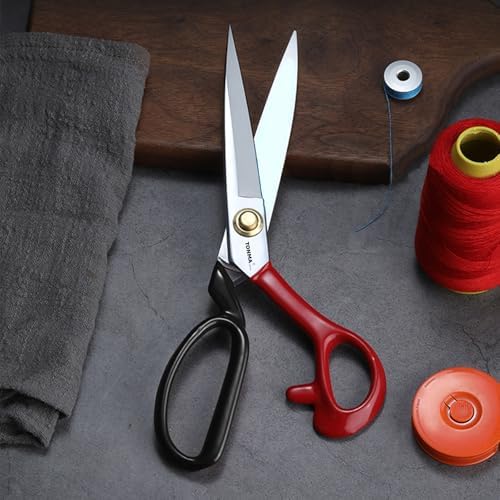 TONMA 12" True Left-Handed Fabric Scissors, Made in Japan, Heavy-Duty