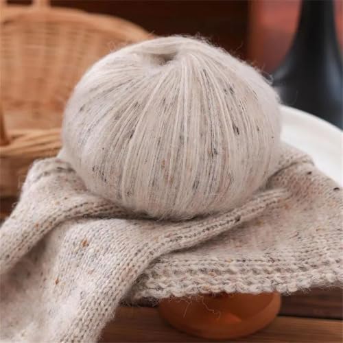 250G 5-Piece Fluffy Wool Blend Yarn For Knitting And Crochet