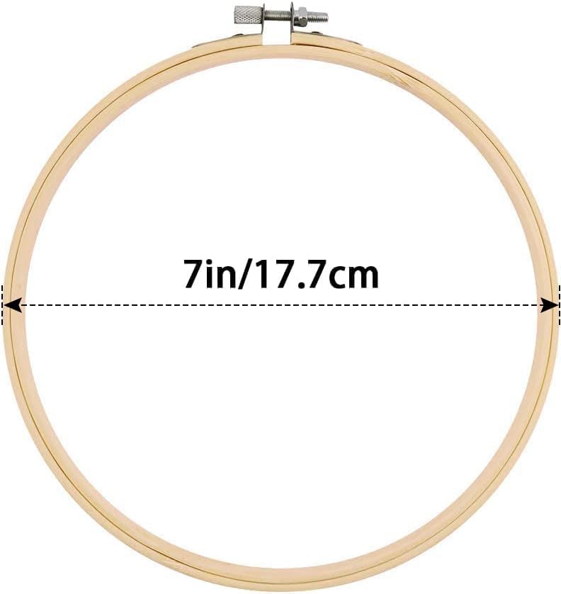 Faylapa 16 Pieces 7 Inch Embroidery Hoops Set Bulk