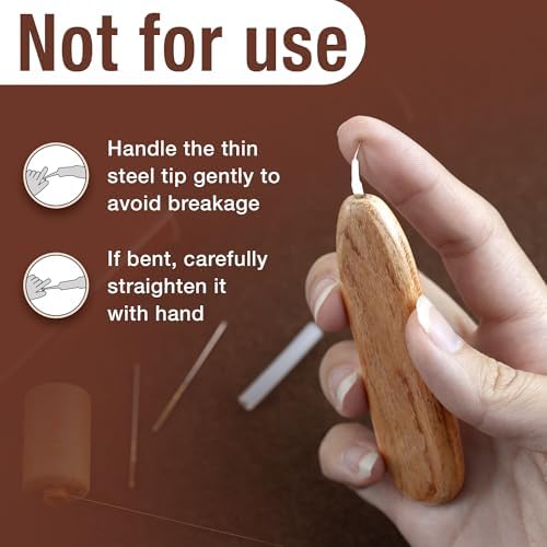 SAVINA Needle Threader, Hardwood Handle