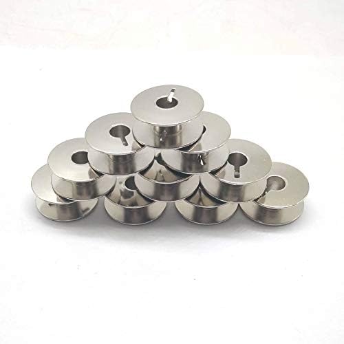 HONEYSEW 15pcs Metal Bobbins for Juki DDL-555, DDL-227, DDL-5530