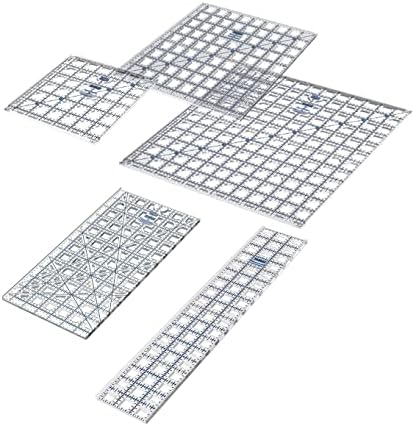 TrueCut Quilting Ruler Bundle | 5 Quilting Rulers, 6.5"x12.5", 3"x18"