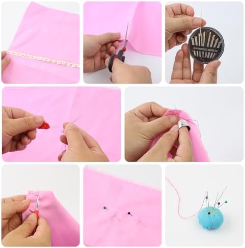PIRUZHAO Sewing Kit for Adults, 183PCS Needle Thread Sewing Supplies