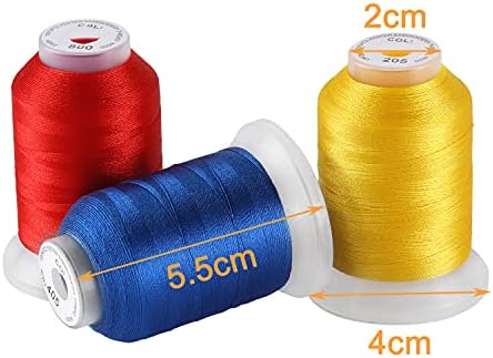 New brothread 50-Spool Embroidery Machine Thread Kit