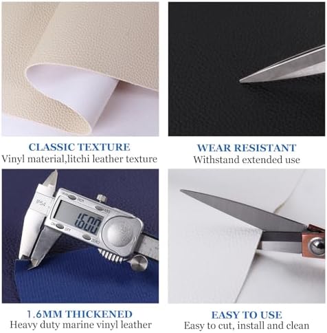 1.6mm Thick Vinyl Marine Fabric,Heavy Duty Faux Leather