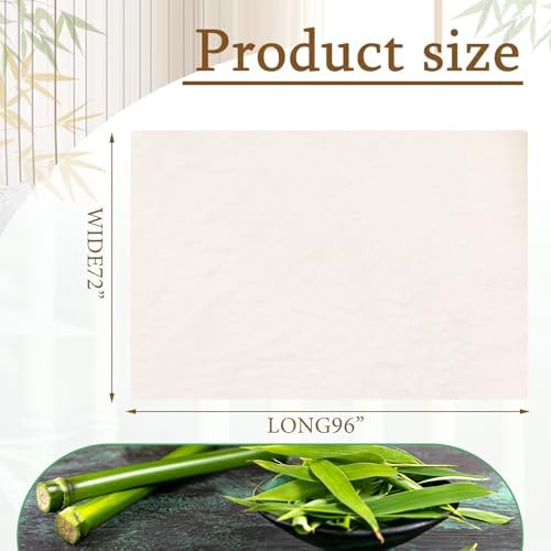 Gilprop Bamboo Batting for Quilting, 72 x 96 in Natural Fiber Fill