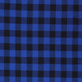 Yarn Dyed Flannel Small Buffalo Check Blue, Fabric by the Yard