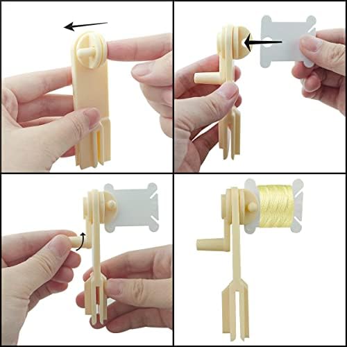 yuntop Floss Bobbins with Winder – 120 Pack