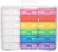 Plastic Storage Box Arts Storage Boxes(12 Color+6 Clear-Small)