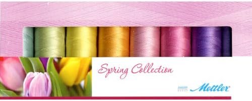 Mettler Thread Silk Finish 100% Mercerized Cotton Sewing Set; 8 Spools