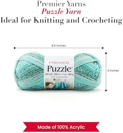 Premier Yarns Puzzle, Dominoes, Bulky Weight, 7 oz, 328 Yards