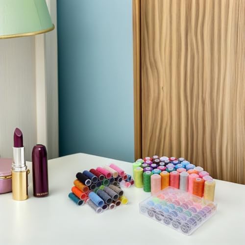 111pcs Sewing Thread Set, 39 Color Spools and 36 Bobbins, Polyester