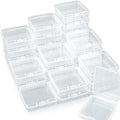 RAINFLOW 30 Bead Organizer Box - Clear Plastic Storage Containers with