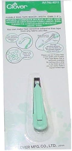 Clover fusible bias tape maker for making 0.25 inch (6mm) bias