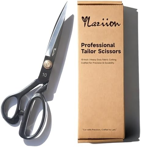 YLaziion Left-Handed 10-Inch Heavy-Duty Fabric Scissors, Tailor Shears