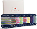 DARUMA Sashiko Thread 100% Cotton Card Type (43.7 yd) x 8 Colors with