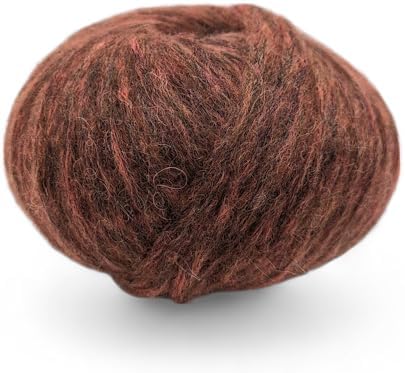 Aran/Worsted-Weight, Alpaca, Merino Wool and Polyamide Blend Blown