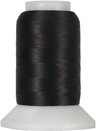 ThreadArt Wooly Serger Thread, Nylon 1000m, Black 9228