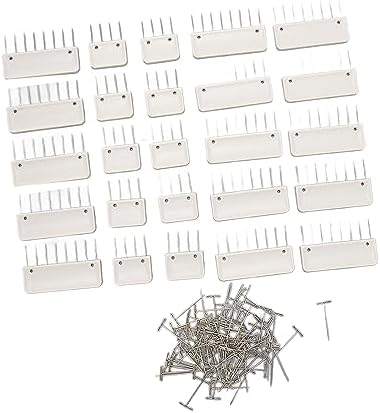 Knit Blocking Comb Set, Knit Blocking Pins Kit with 8 Pin and 4 Pin
