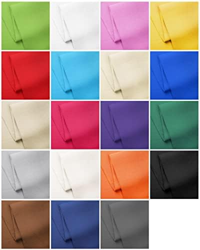 Craftido-19 Options-100% Cotton Fabric by The Yard in Solid Color