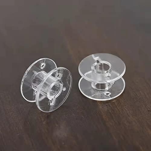 CLYAIYLC Bobbins 100 Pcs Plastic Bobbins, for Sewing Machine Sa156
