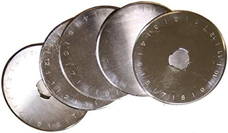 28mm Straight Cut Rotary Cutter Blades, Pack of 5, Works with OLFA