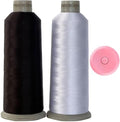 Madeira Embroidery Thread - 1801-1800 - Black and White Embroidery