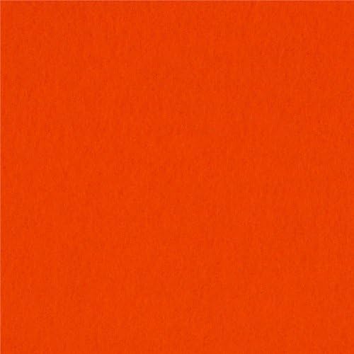 60'' Wide Sweater Fleece Blaze Orange Fabric By The Yard