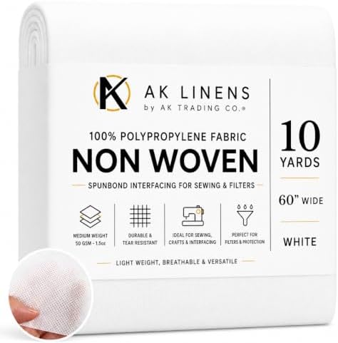 AK TRADING CO. Nonwoven 100% Polypropylene Fabric | Non-Woven Spunbond