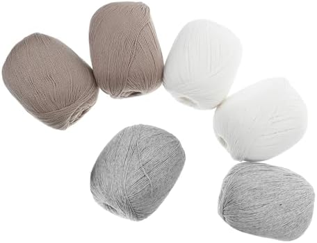 Xmas Wool Yarn for Crochet and Knitting, 6 Balls Warm Fuzzy