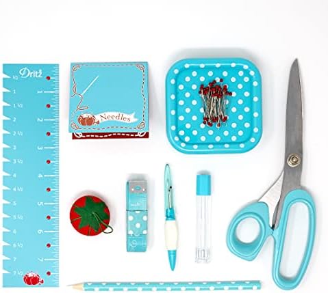 Dritz Sewing Box Kit,Teal/White