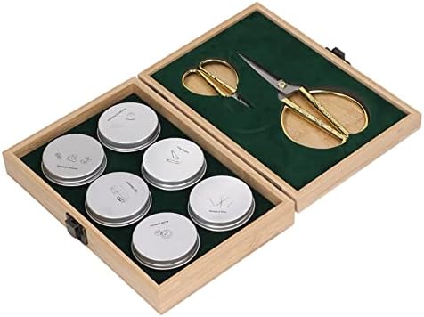 CLZothique Complete Wooden Sewing Kit with Iron Sub Boxes, Double